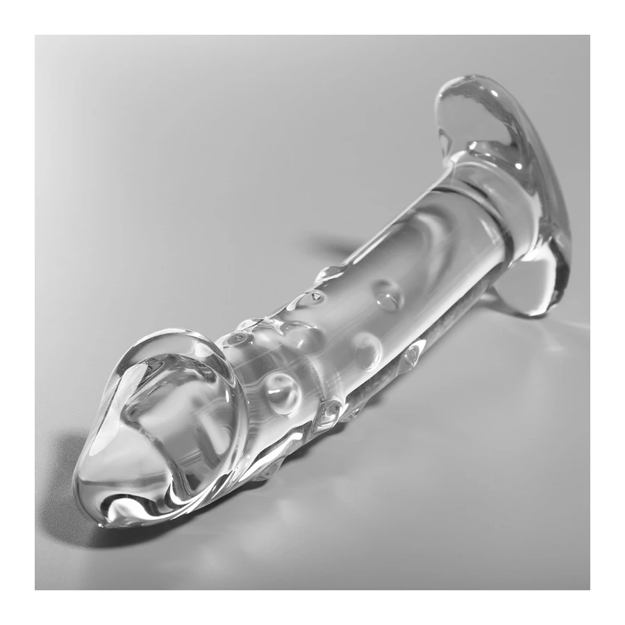 NEBULA SERIES BY IBIZA - MODELLO 19 DILDO IN VETRO BOROSILICATO 18,5 X 4 CM ROSA